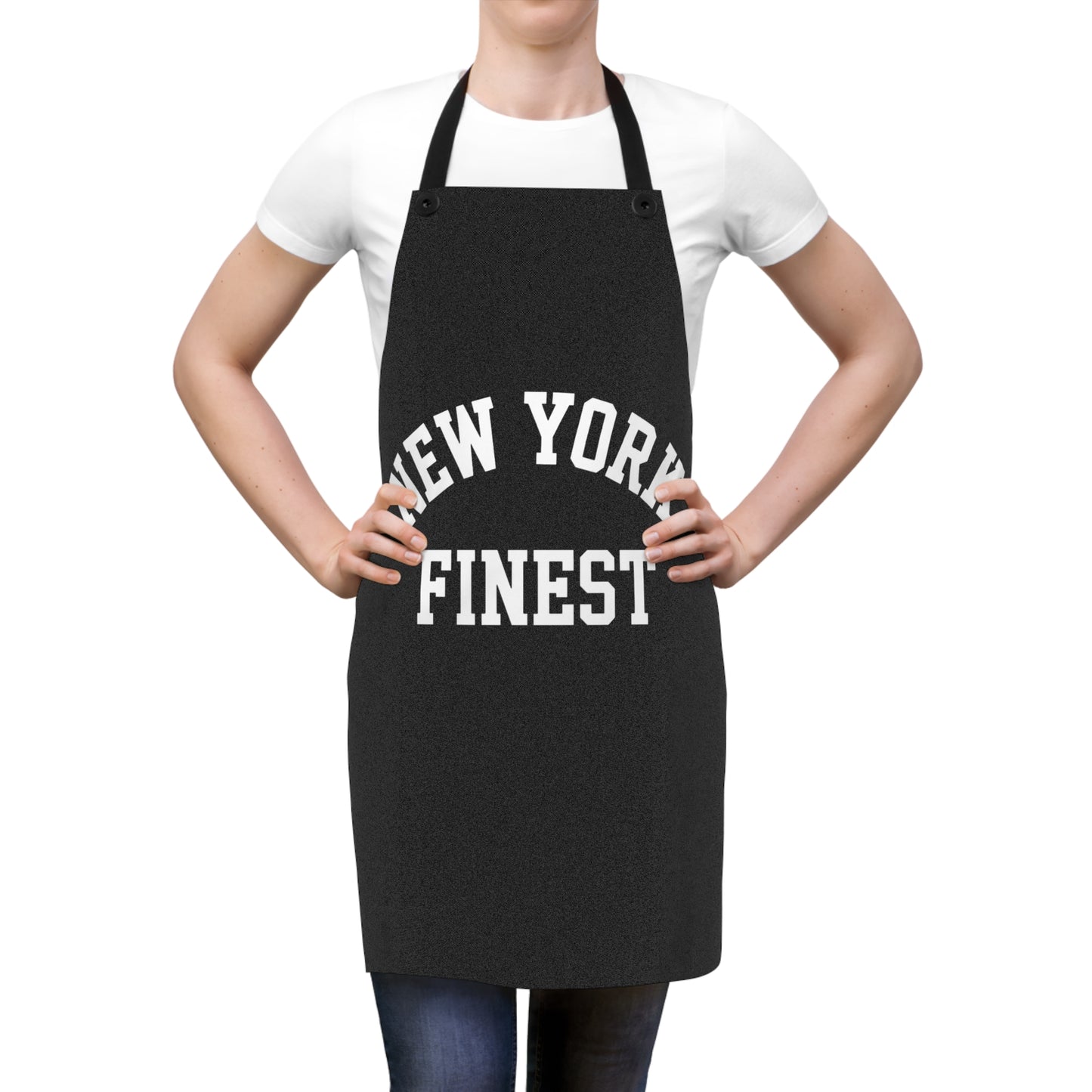 New York Finest Apron - Black & White