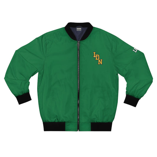London Varsity Bomber Jacket — (Collegiate Green)