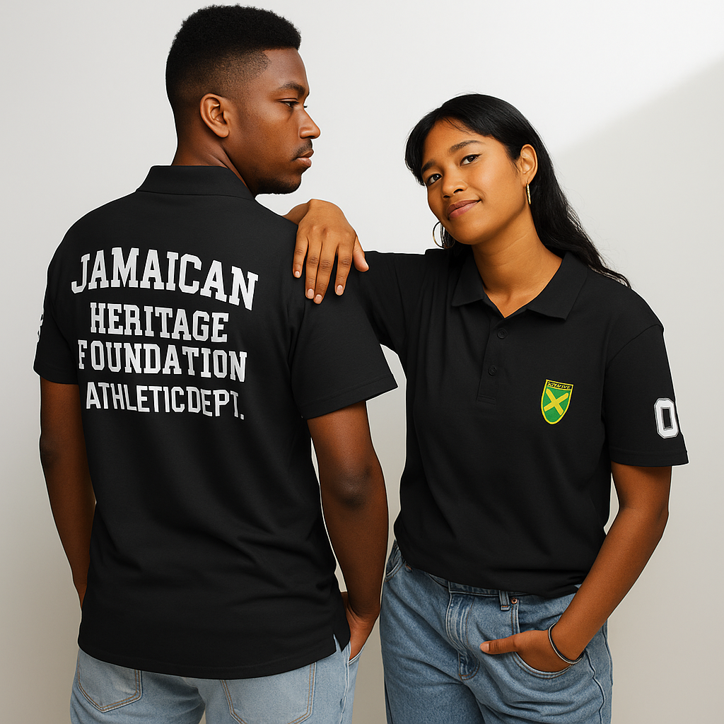 Jamaica Heritage Mens Premium Pique Polo Shirt
