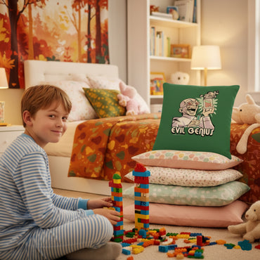 Evil Genius Premium Pillow (Green)