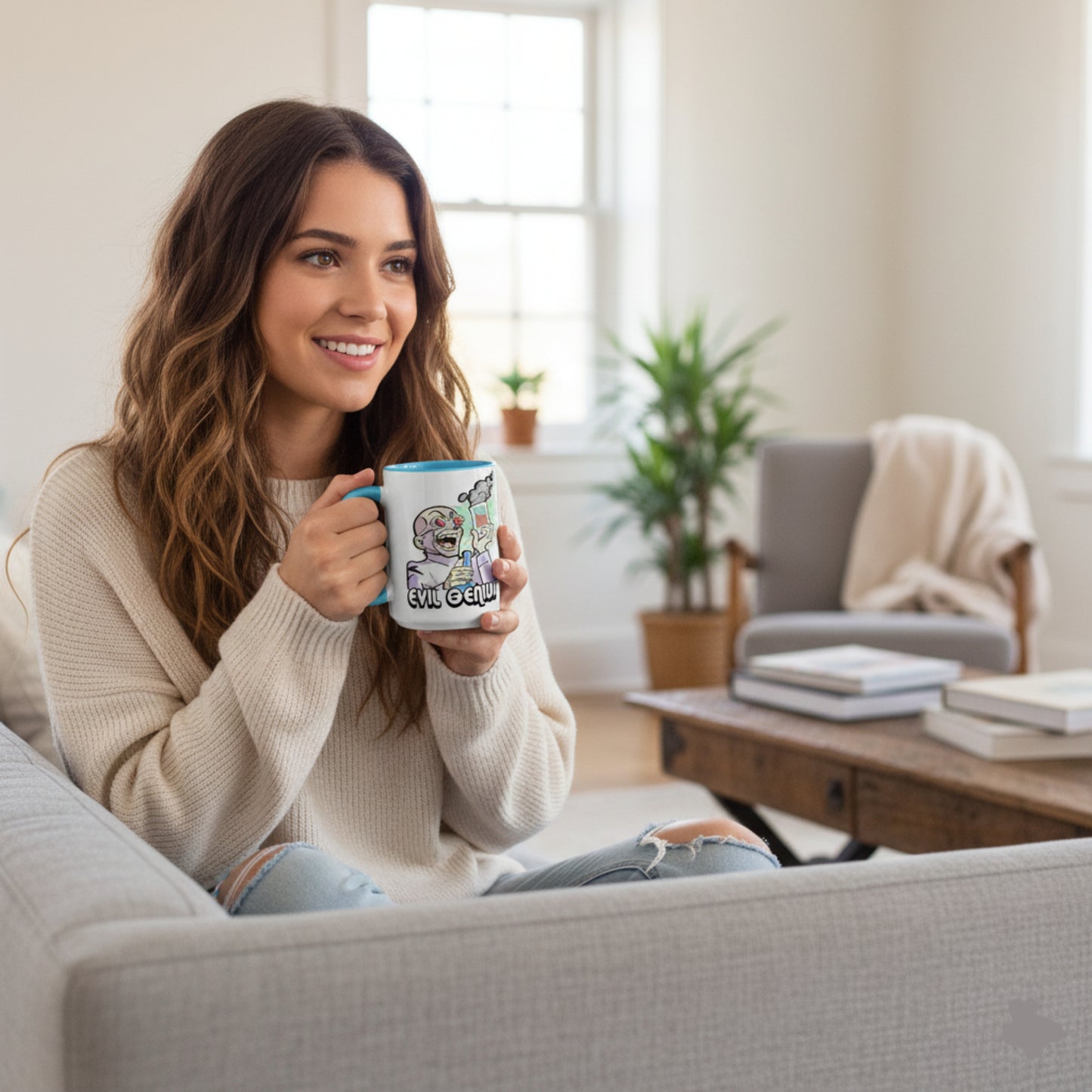 Evil Genius Ceramic Mug (White)