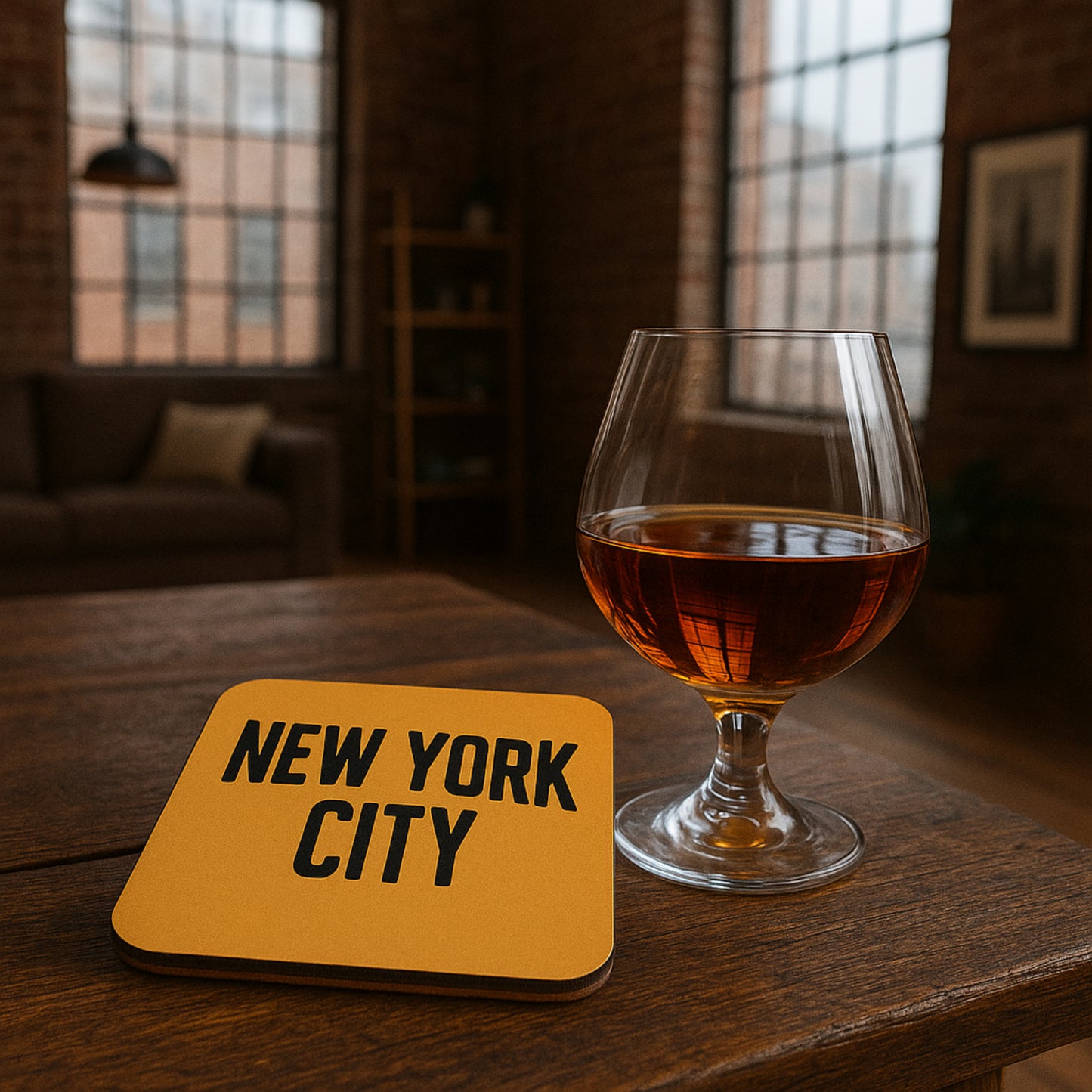 New York City Cork-back Coaster