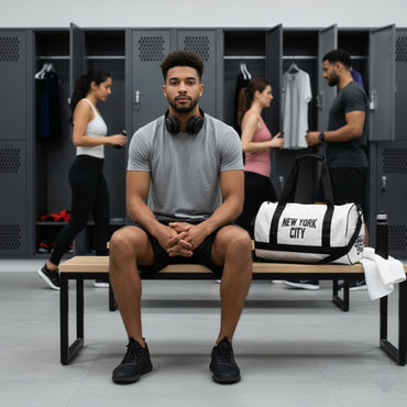 New York City Duffel Gym Bag (White)