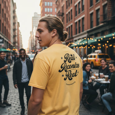 Real Reconize Real Unisex Classic Tee (Light Colours)