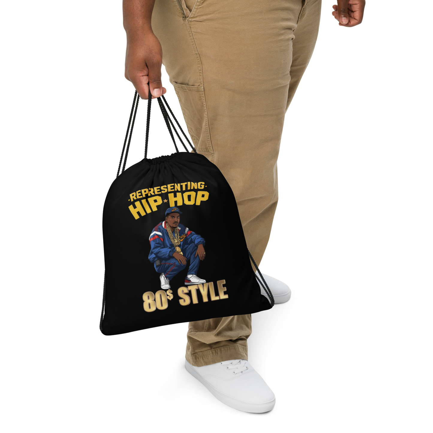 Representing Hip Hop Drawstring Bag