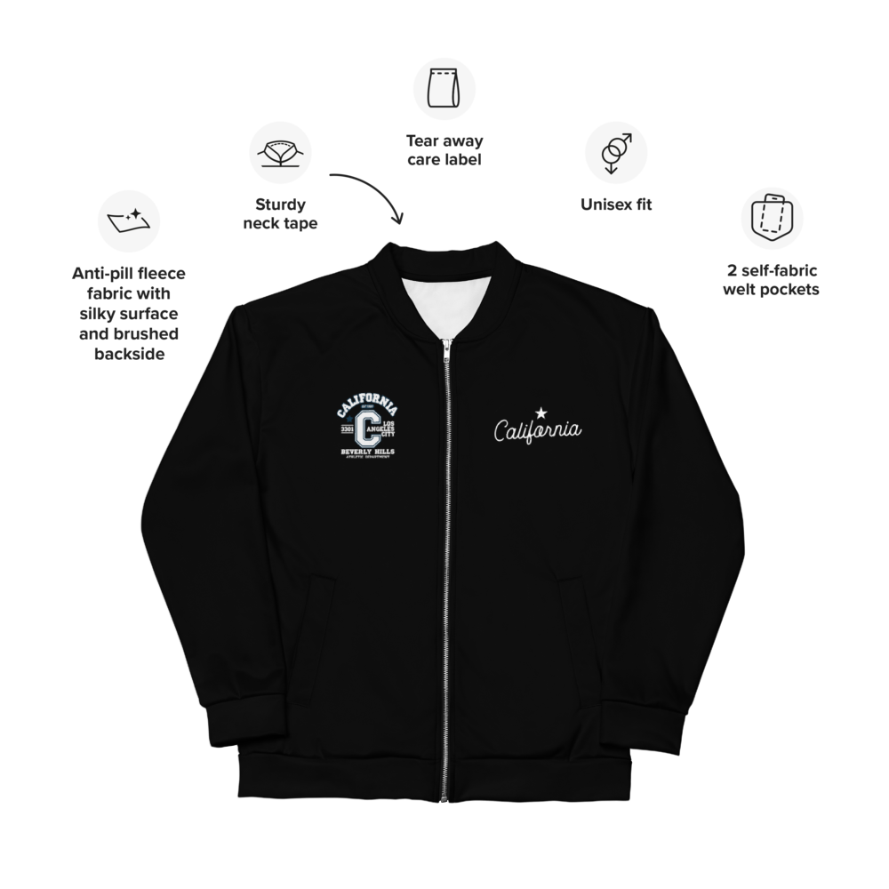 California Varsity Unisex Bomber Jacket