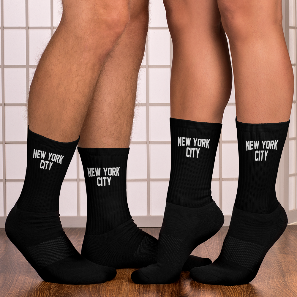 New York City Unisex Socks (Black)