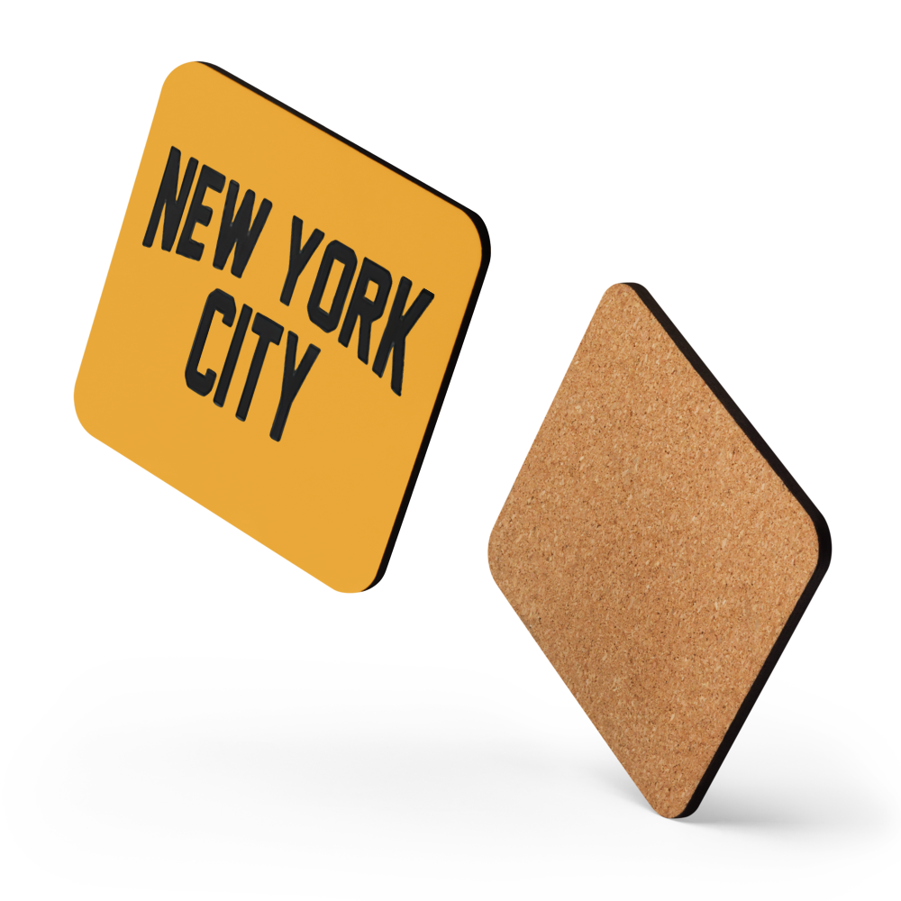 New York City Cork-back Coaster