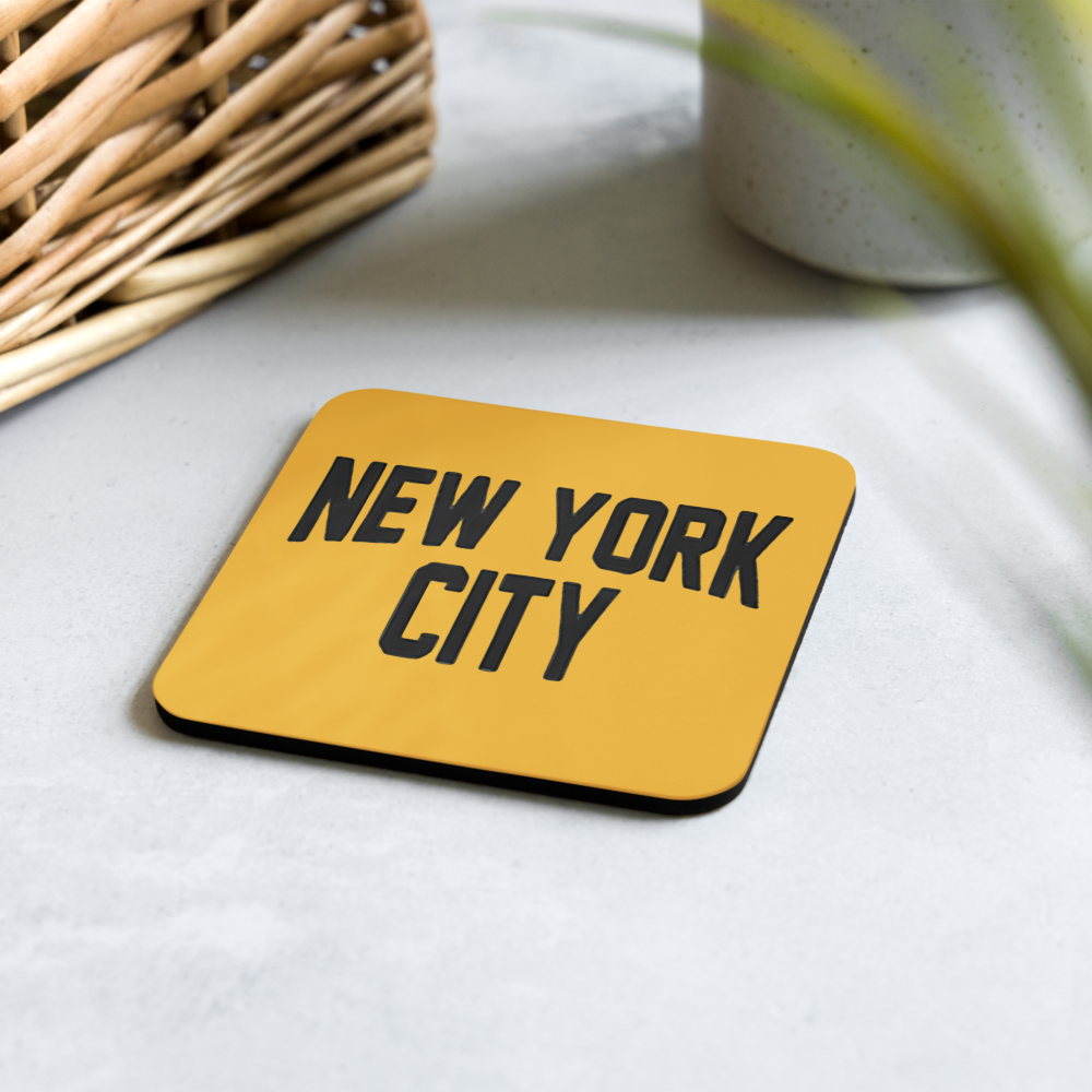 New York City Cork-back Coaster