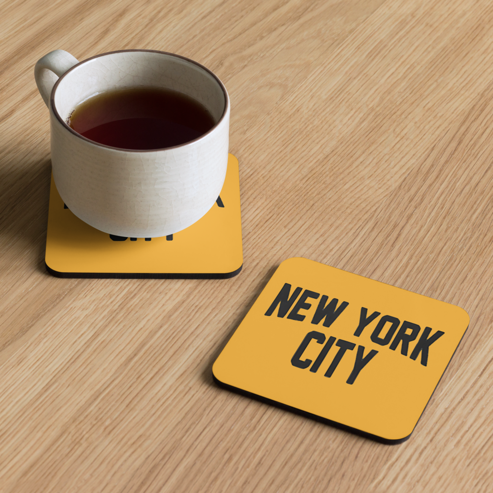 New York City Cork-back Coaster