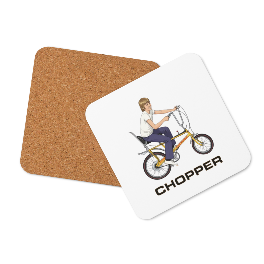 Chopper Cork-Back Coaster