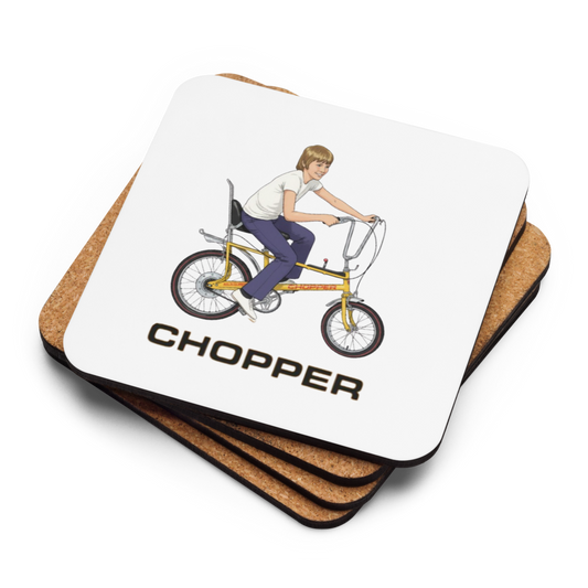 Chopper Cork-Back Coaster