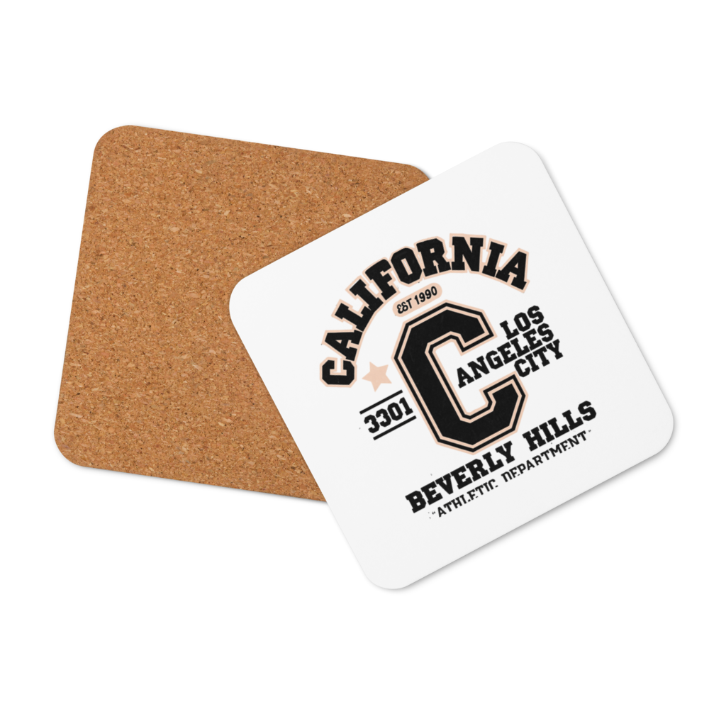 California Varsity Cork-Back Coaster