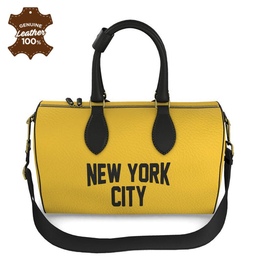 New York City Leather Duffle Bag