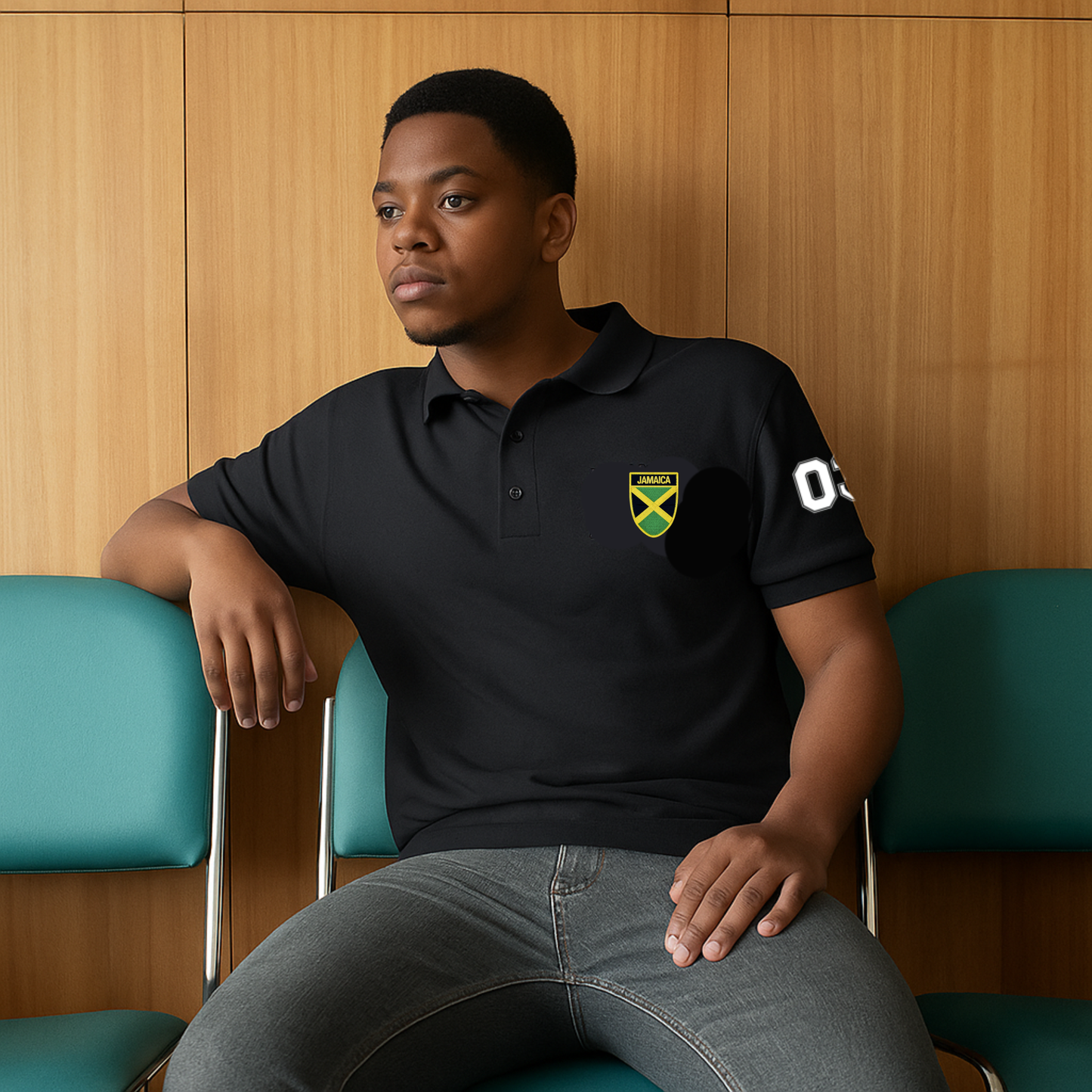 Jamaica Heritage Mens Premium Pique Polo Shirt