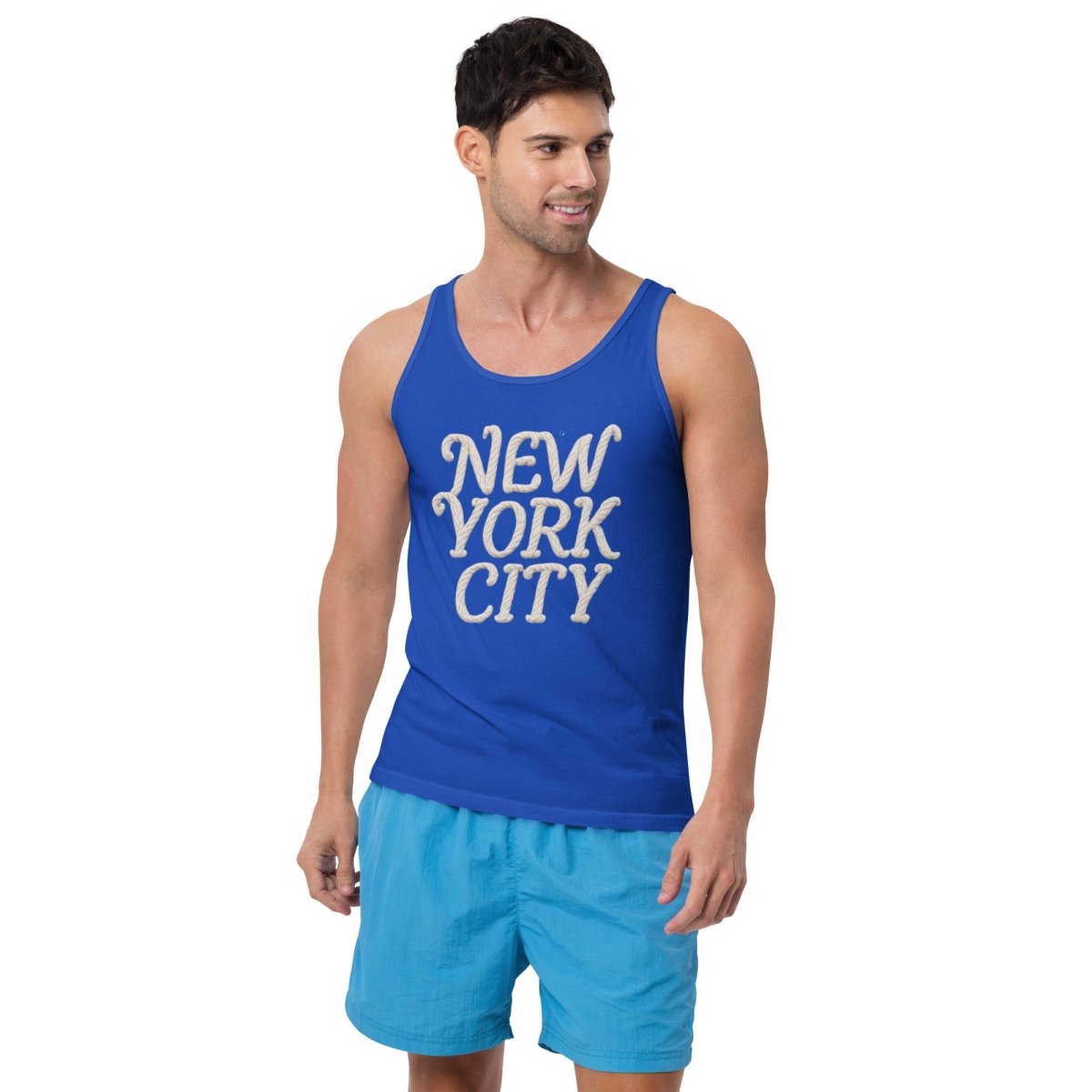 New York City (Rope Design Men's Tank Top - Chinchilla Choons