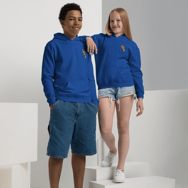 London (LDN) Varsity Youth heavy Blend Hoodie - Chinchilla Choons