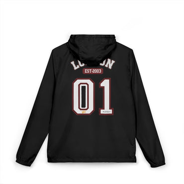 London Varsity Windbreaker Jacket — Lightweight Full-Zip Hooded Jacket - Chinchilla Choons