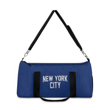 New York City Duffel Gym Bag, (Blue) - Chinchilla Choons