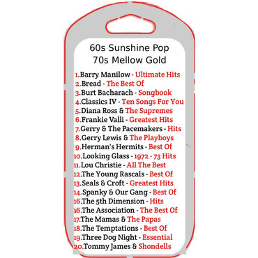 60's Sunshine Pop / 70's Mellow USB - Chinchilla Choons