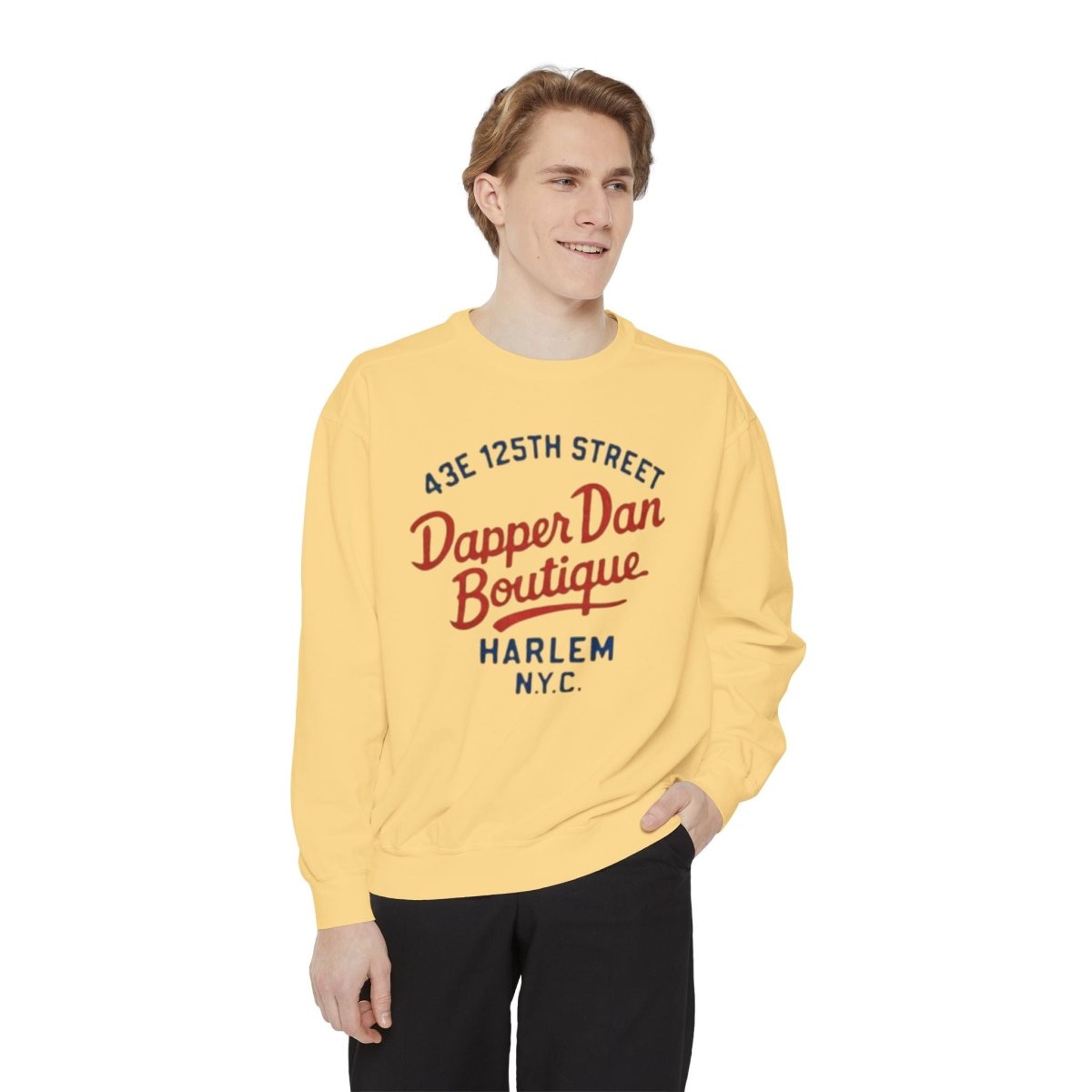 Dapper Dan Boutique Sweatshirt — 125th Street Retro Crewneck - Chinchilla Choons
