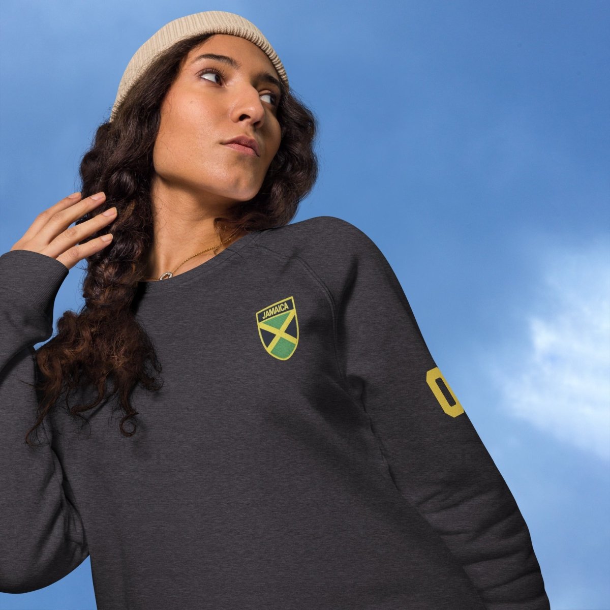 Jamaican Heritage Unisex Organic Sweatshirt - Chinchilla Choons