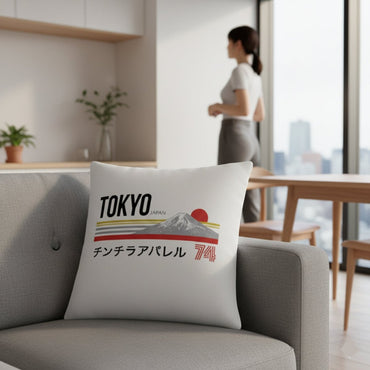 Tokyo 74 Premium Pillow - Chinchilla Choons