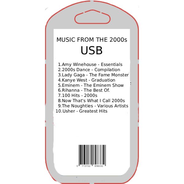 The Noughties USB | Music From The 2000s - Chinchilla Choons