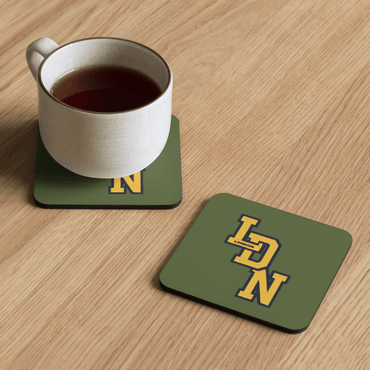 London (LDN) Cork - Back Coaster (GREEN) - Chinchilla Choons