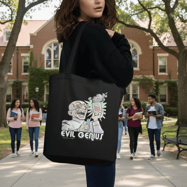 Evil Genius Eco Tote Bag - Chinchilla Choons