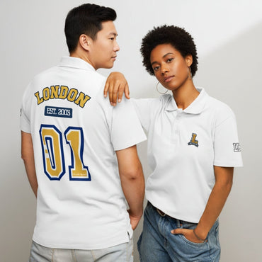 London Varsity Pique Polo Shirt - Chinchilla Choons