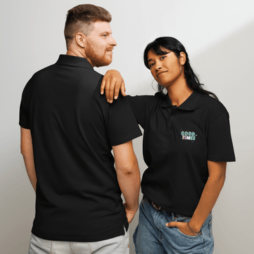 Good Times Premium Pique Polo Shirt - Chinchilla Choons
