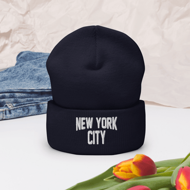 New York City Unisex Cuffed Beanie - Chinchilla Choons