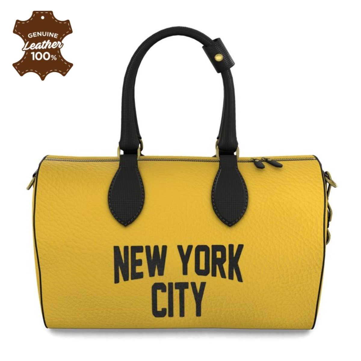 New York City Leather Duffel Bag - Chinchilla Choons
