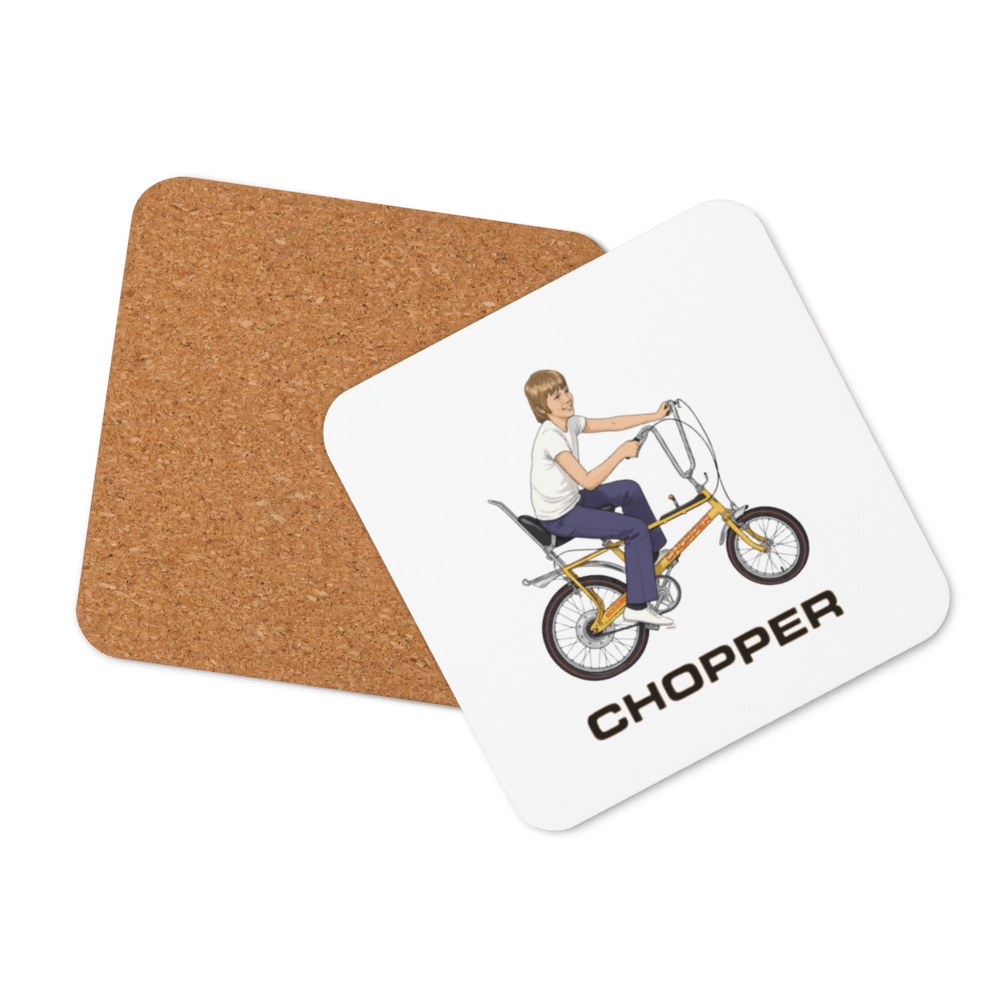 Chopper Cork-Back Coaster - Chinchilla Choons