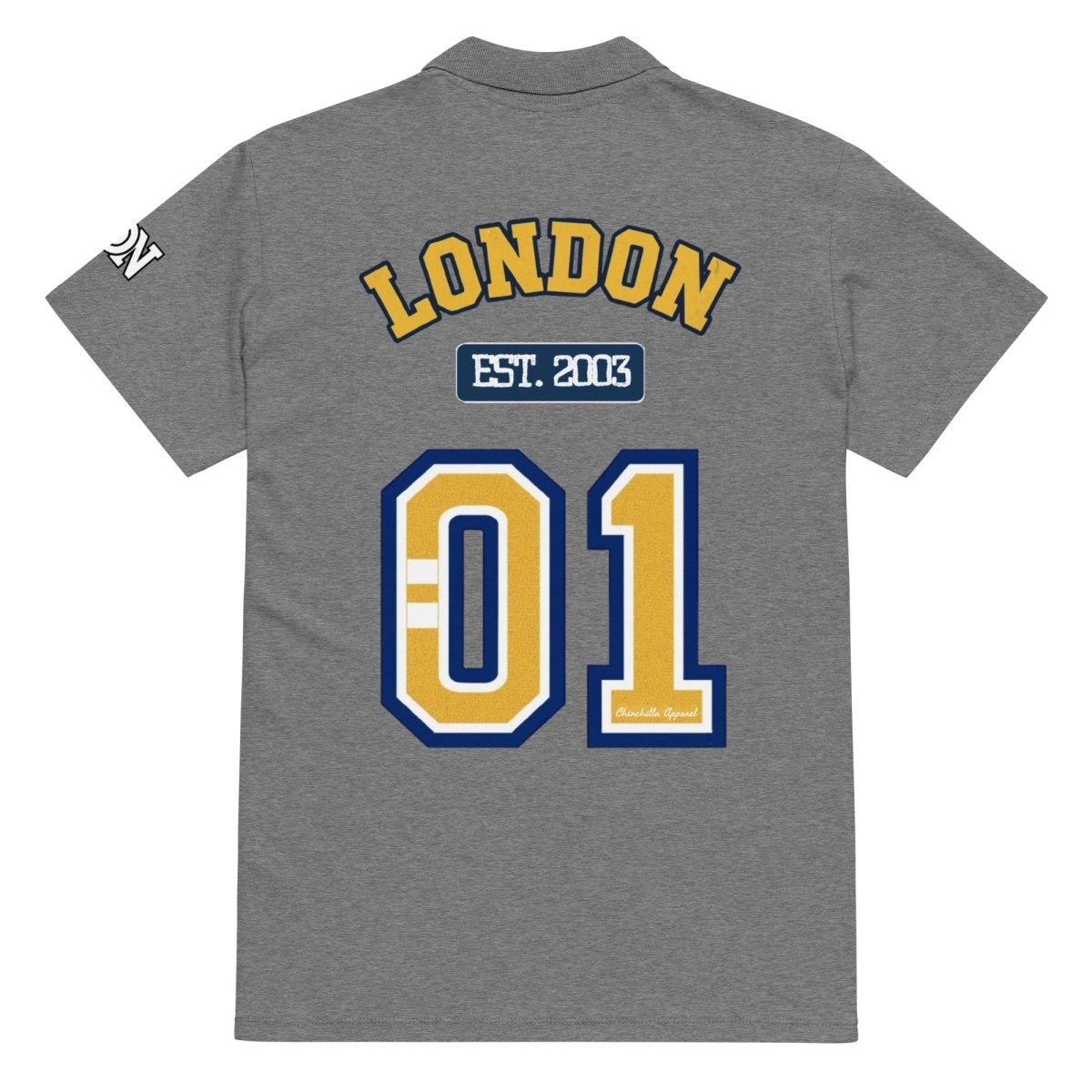 London Varsity Pique Polo Shirt - Chinchilla Choons