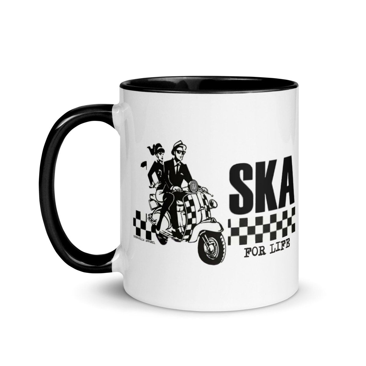 Ska For Life Ceramic Mug (White) - Chinchilla Choons