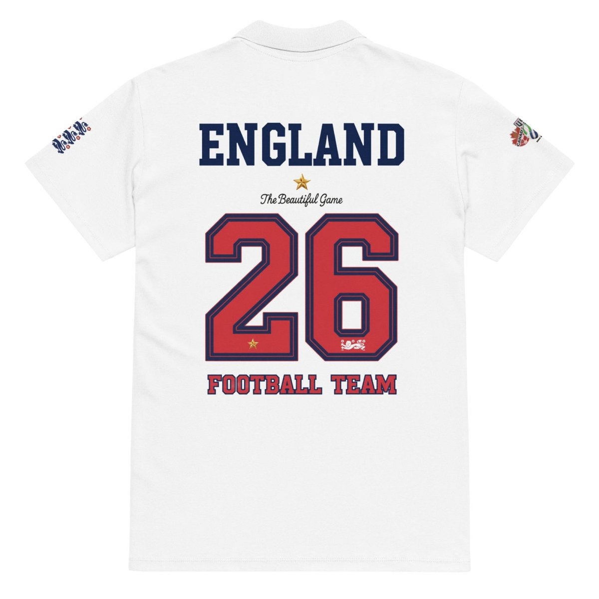 England World Cup 26 Premium Pique Polo Shirt - Chinchilla Choons