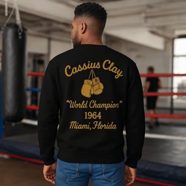Cassius Clay Unisex Organic Sweatshirt - Chinchilla Choons