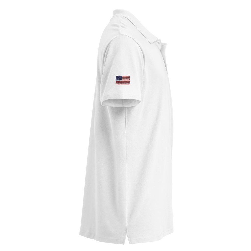 New York City Unisex Pique Polo Shirt (White)