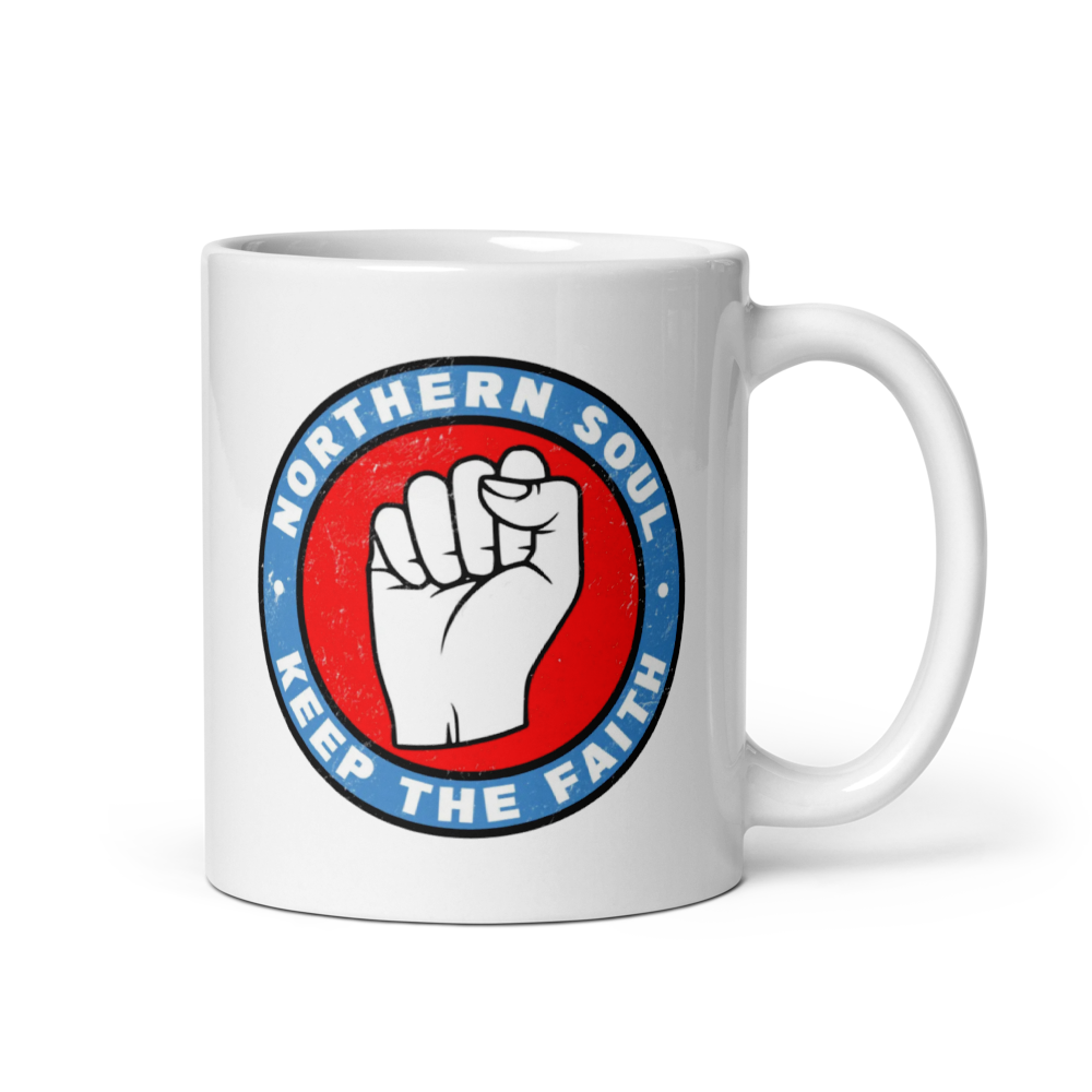 Northern Soul White Glossy Mug