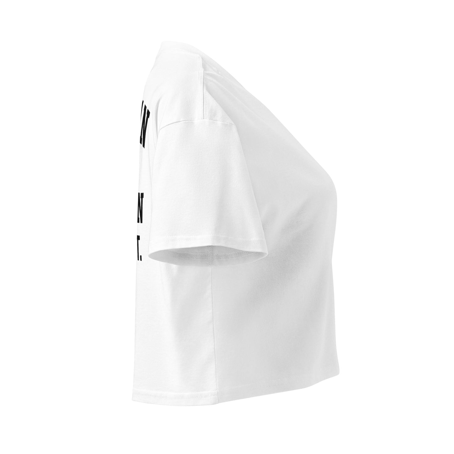 Jamaican Heritage Women’s Crop Top (White)