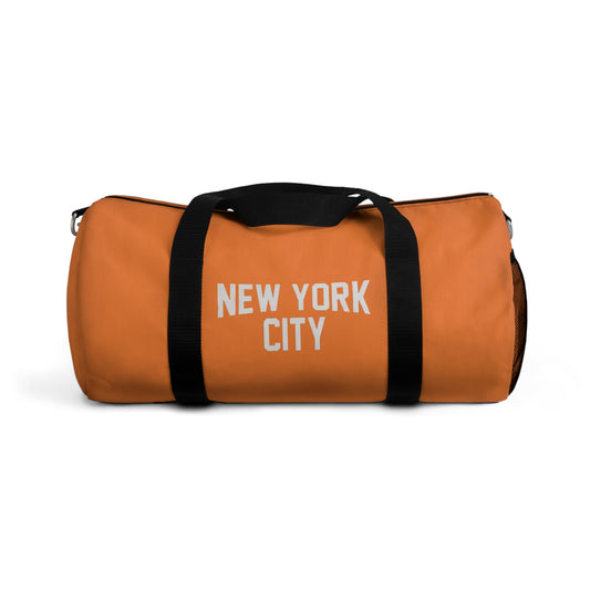 New York City Duffel Gym Bag, (Orange)