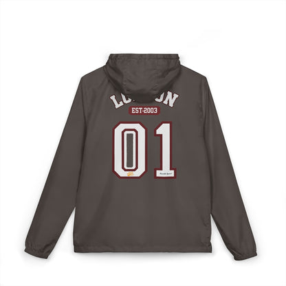 London Varsity Windbreaker Jacket — Lightweight Full-Zip Hooded Jacket