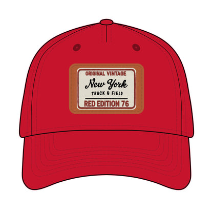 Vintage New York Leather Patch Baseball Cap