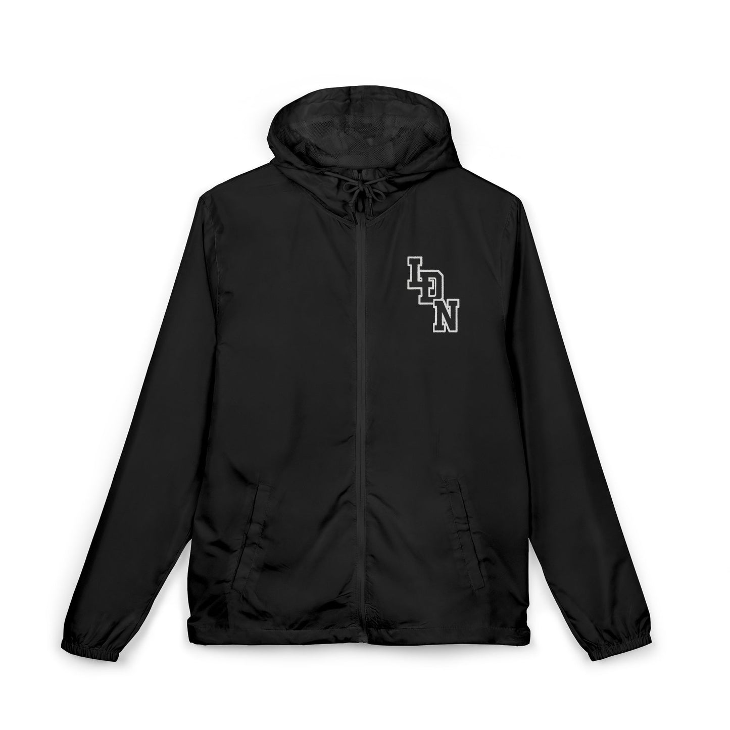 London Varsity Windbreaker Jacket — Lightweight Full-Zip Hooded Jacket