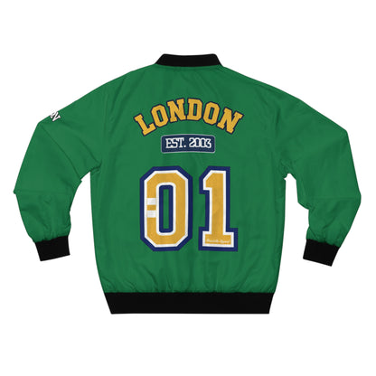 London Varsity Bomber Jacket — (Collegiate Green)