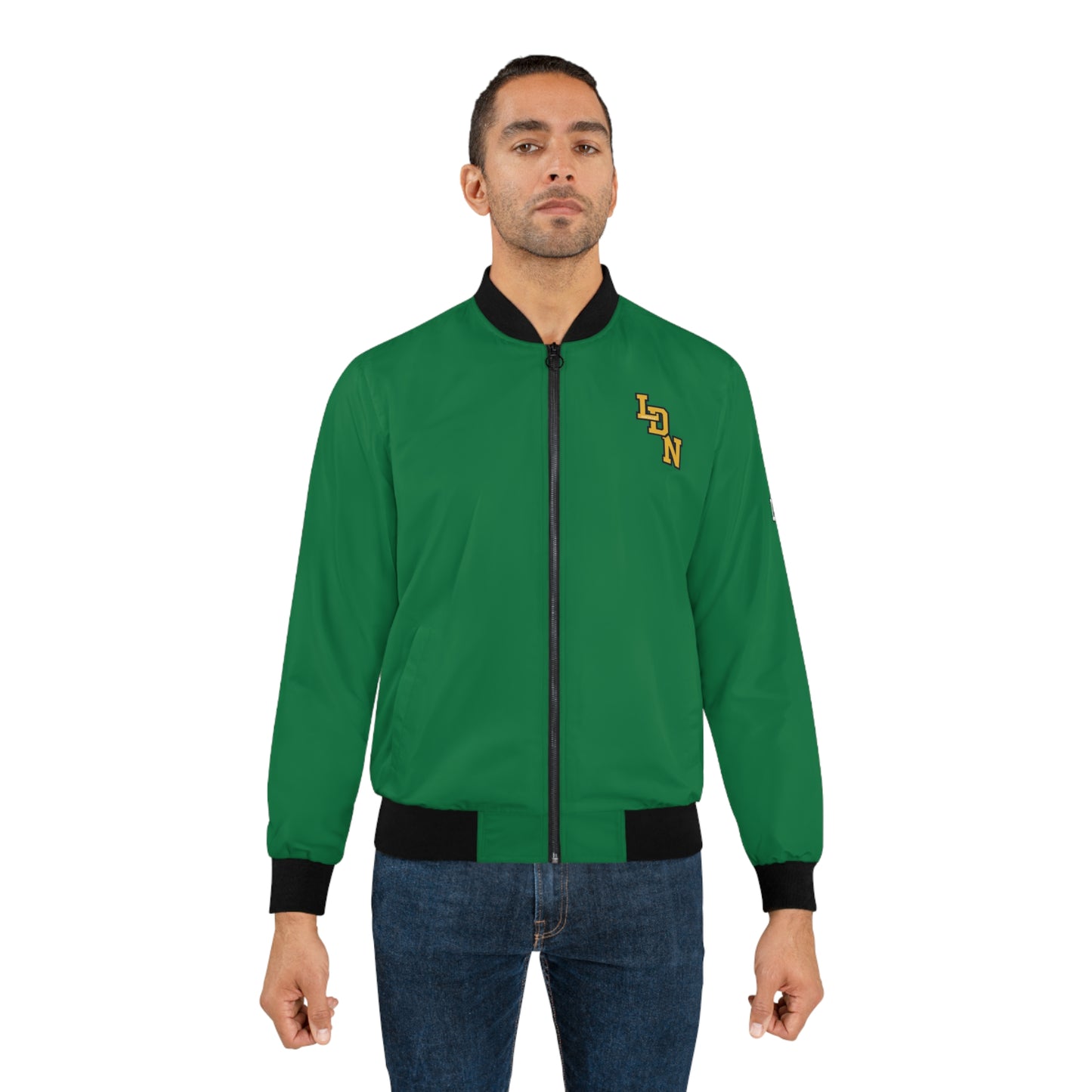 London Varsity Bomber Jacket — (Collegiate Green)