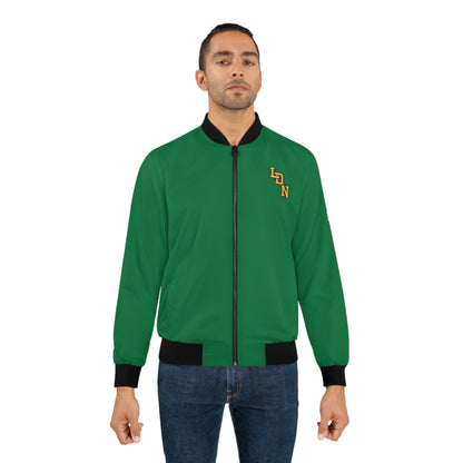 London Varsity Bomber Jacket — (Collegiate Green)