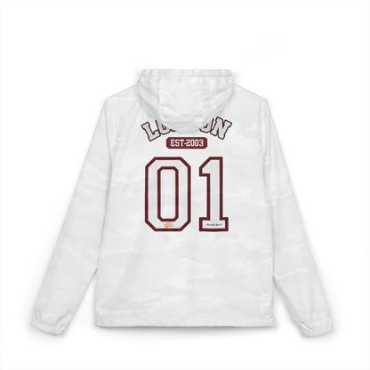 London Varsity Windbreaker Jacket — Lightweight Full-Zip Hooded Jacket